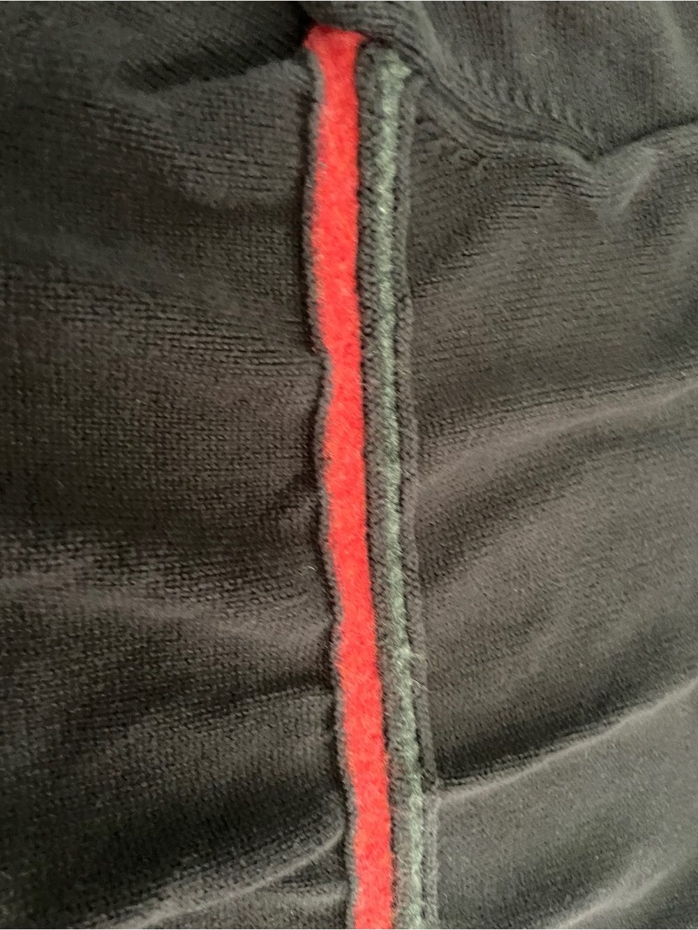 Y2K Washed Black Lambswool Blend Striped Crewneck Large Preppy Grunge Retro - Picture 5 of 10